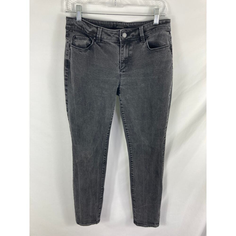 Ann Taylor The Skinny Curvy Fit Black Jeans Size 8